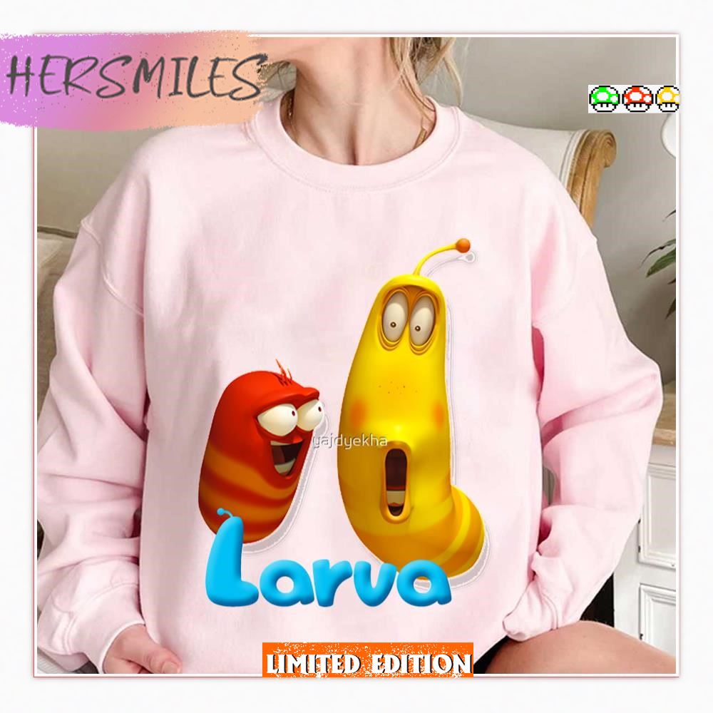Twolarp Red Yellow Larva Also Known As Larvae Tv Show T-Shirt