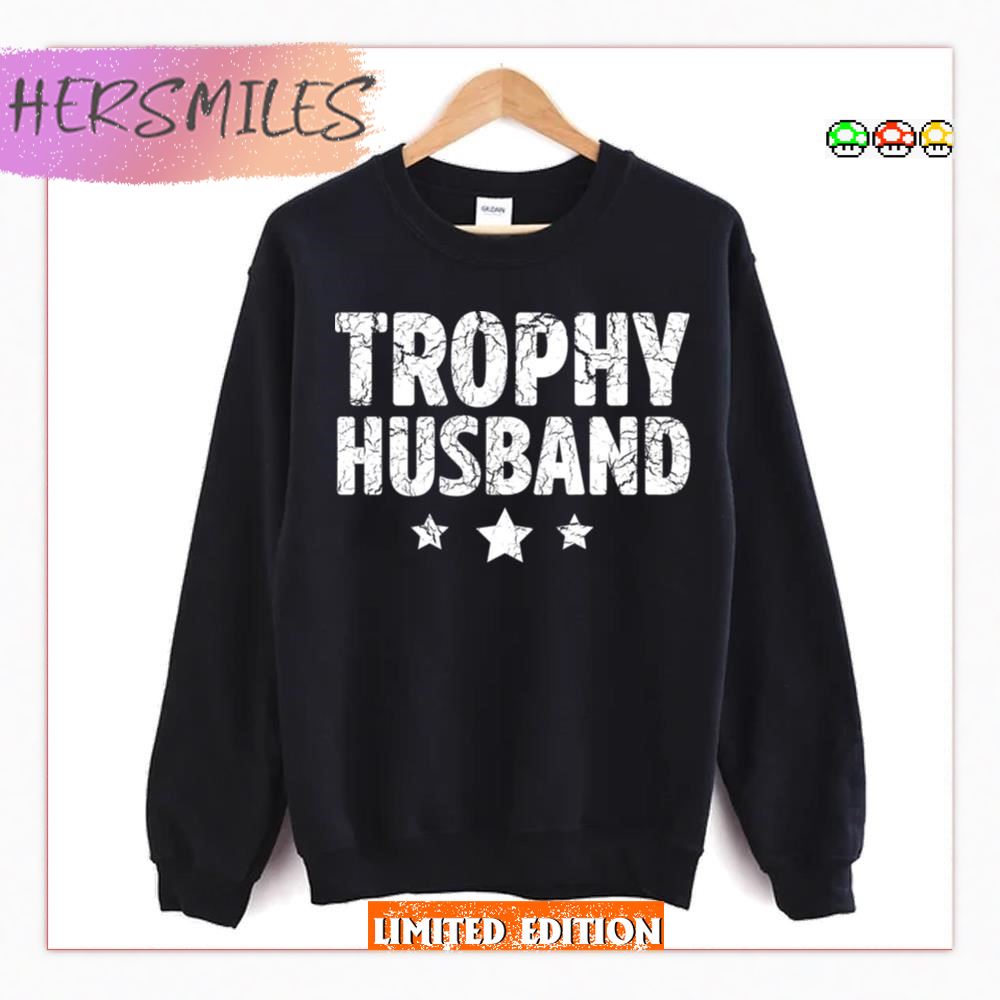 Typographic Design Trophy Husband T-Shirt