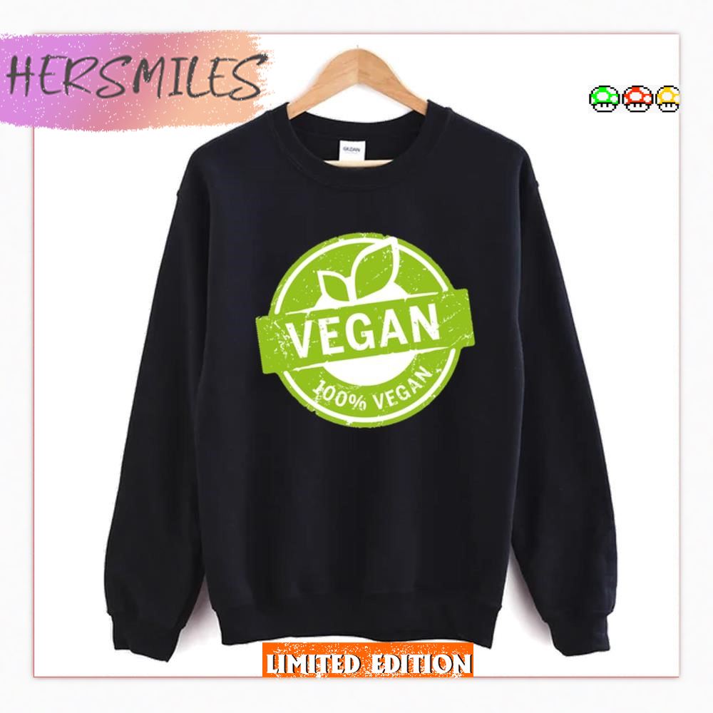 Vegan Stamp Vegan For Sure T-Shirt