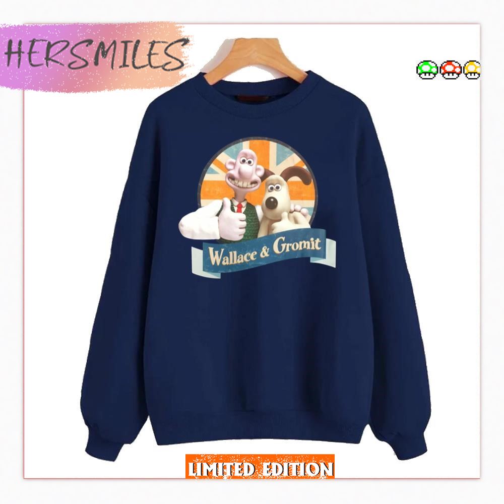 Wallace And Gromit Cartoon Logo T-Shirt