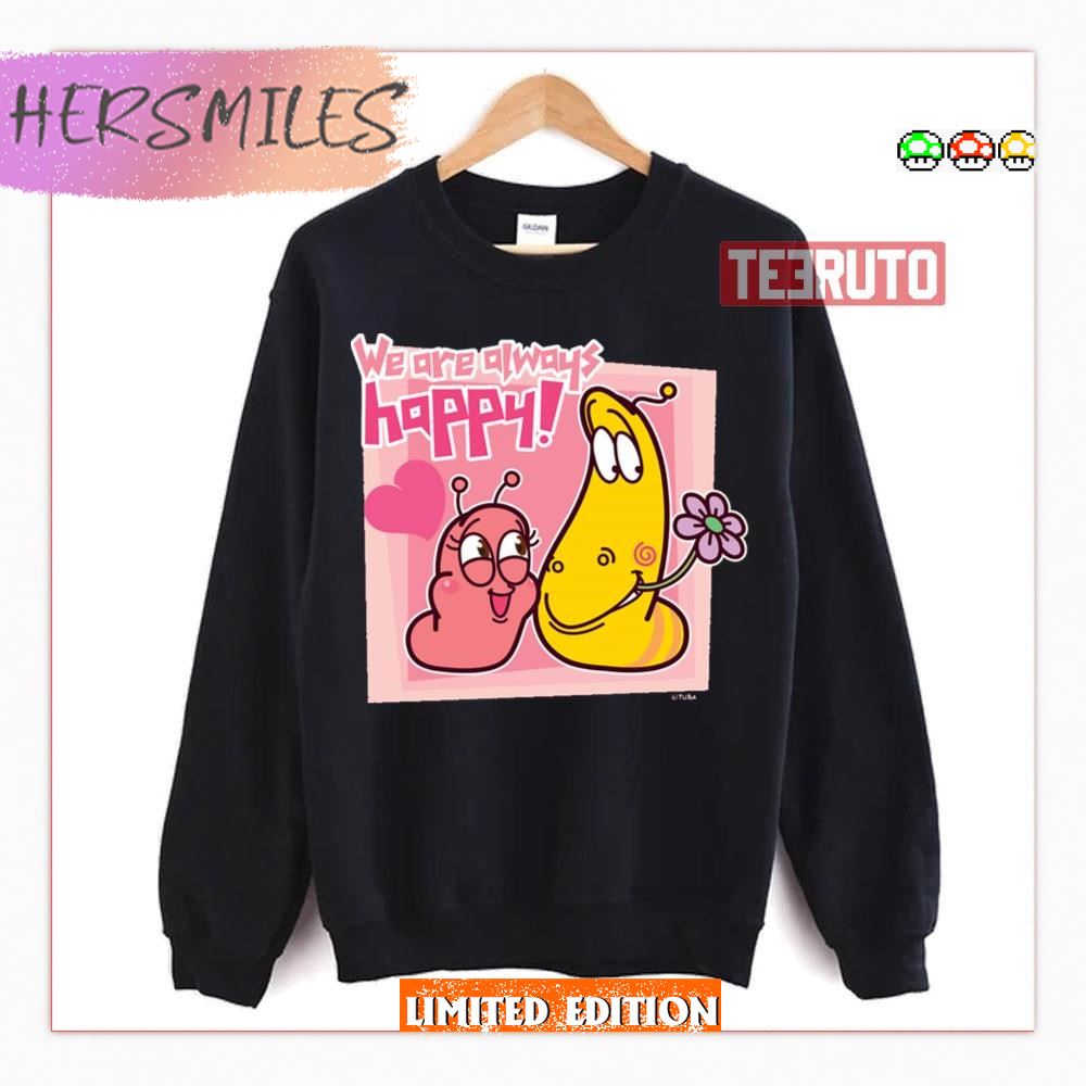 We Are Always Happy Larva Animation T-Shirt