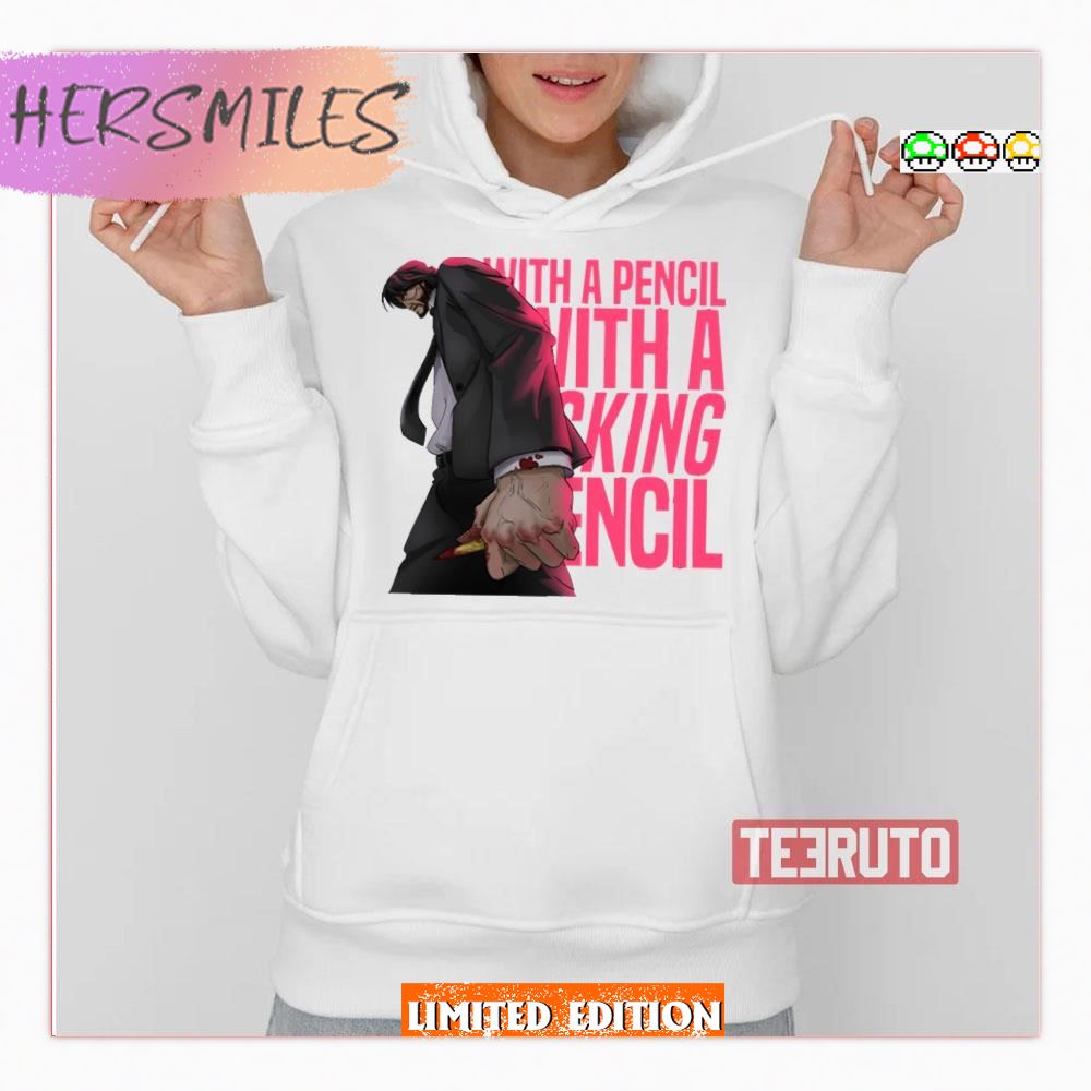 With A Pencil John Wick 4 Keanu Reeves T-Shirt
