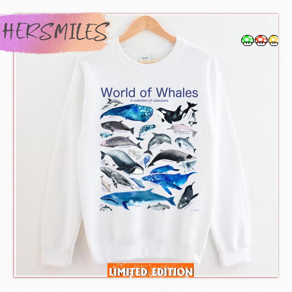 World Of Whales Graphic T-Shirt