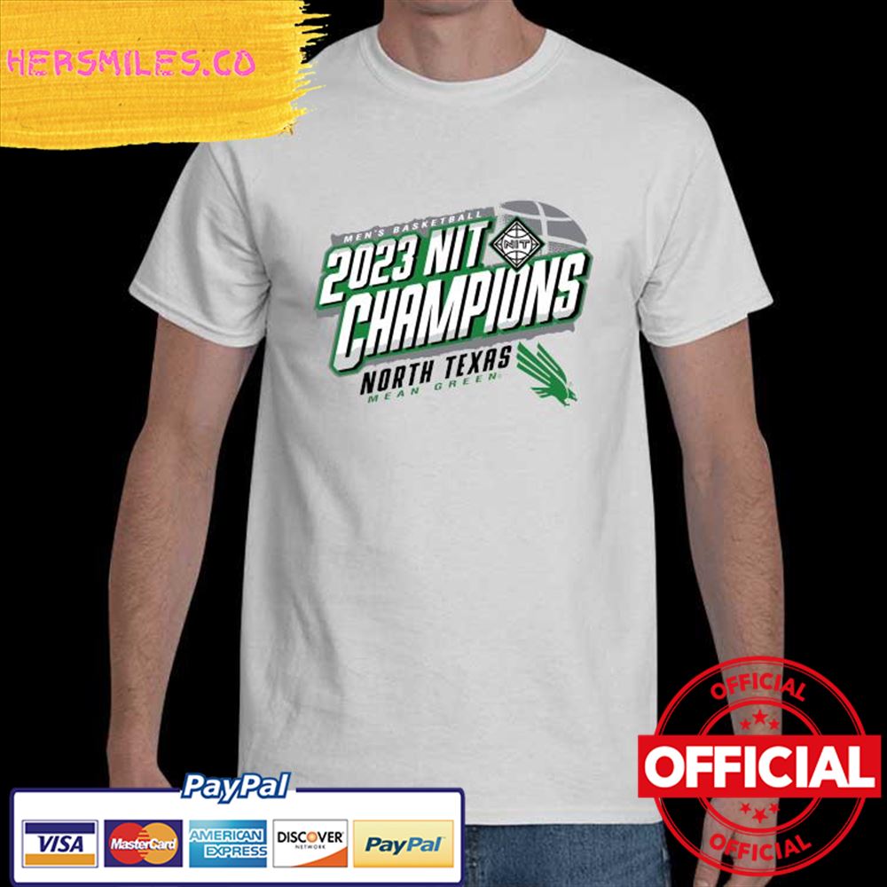 Official Men’s Basketball 2023 NIT Champions North Texas Mean Green Shirt