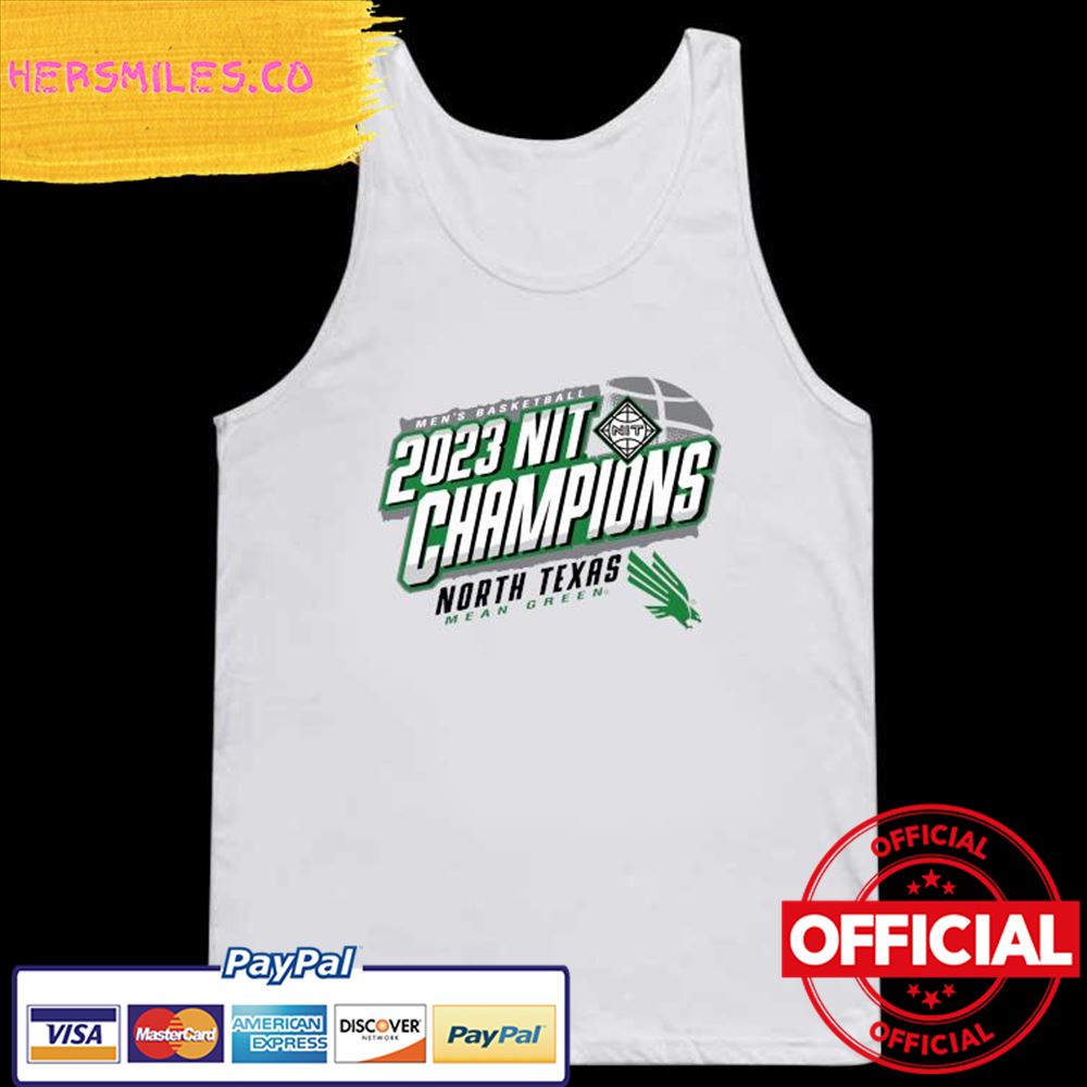 Official Men's Basketball 2023 NIT Champions North Texas Mean Green Shirt Official Men's Basketball 2023 NIT Champions North Texas Mean Green Shirt