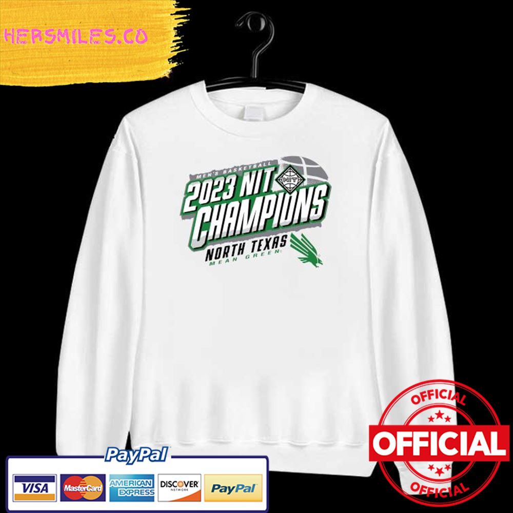 Official Men's Basketball 2023 NIT Champions North Texas Mean Green Shirt Official Men's Basketball 2023 NIT Champions North Texas Mean Green Shirt