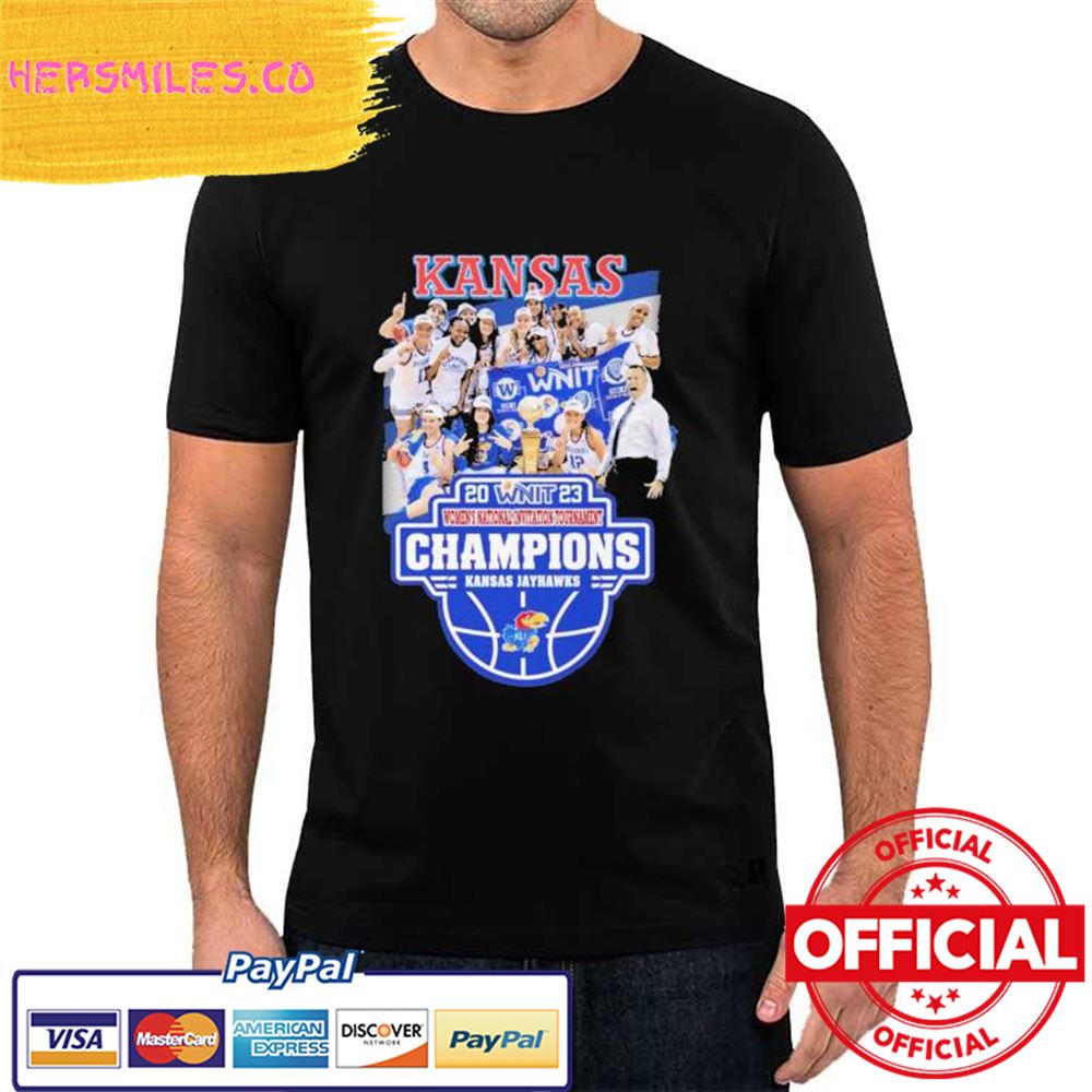 Original Kansas Jayhawks 2023 WNIT Women’s National Invitation Tournament Champions Shirt