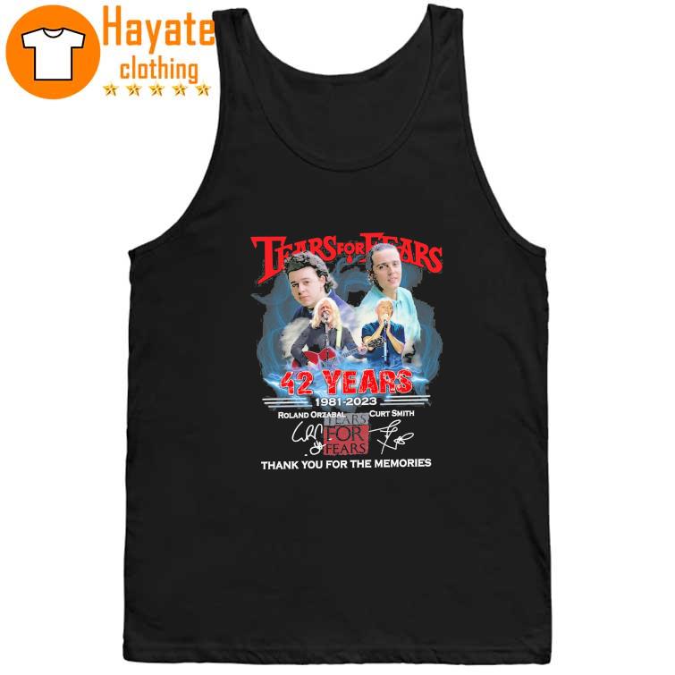 Original Tears for Fears 42 Years 1981-2023 thank You for the memories signatures Shirt Original Tears for Fears 42 Years 1981-2023 thank You for the memories signatures Shirt