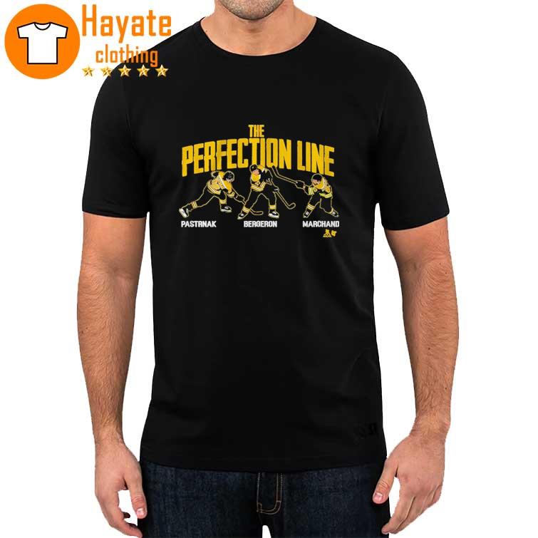 Original The Perfection Line Pastrnak Bergeron Marchand Shirt