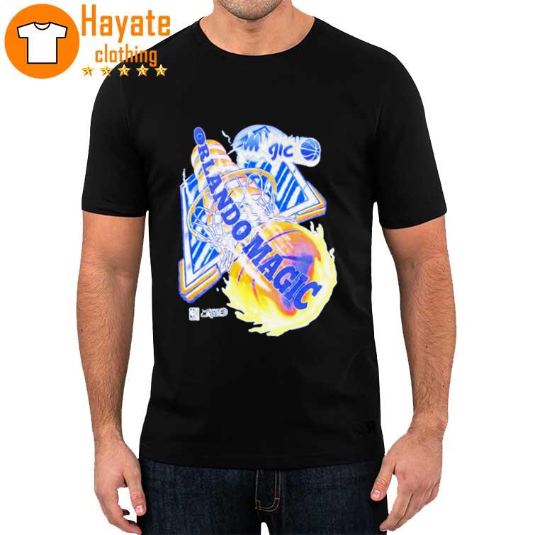 Orlando Magic On Fire NBA Shirt