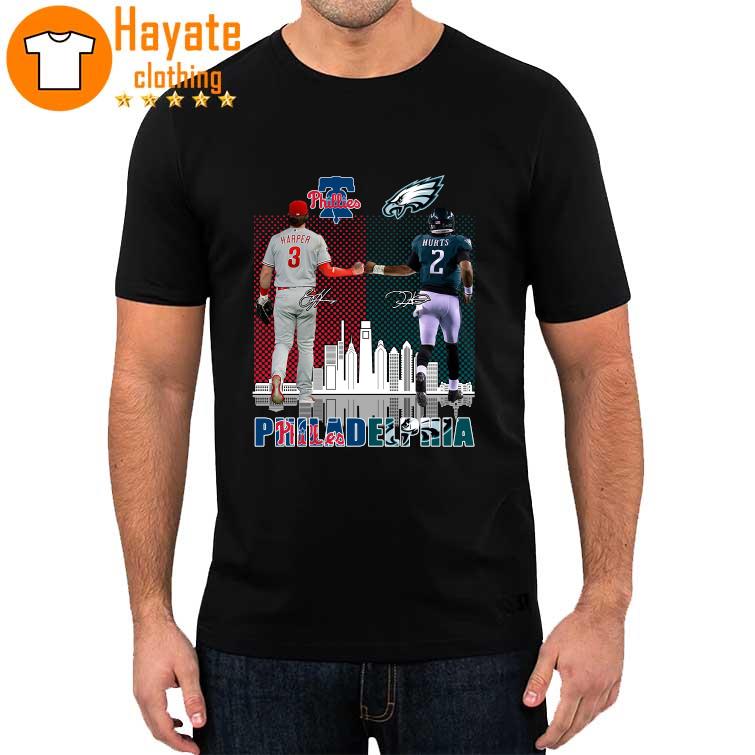 Philadelphia Phillies and Philadelphia Eagles Harper and Hurts 2023 Shirt