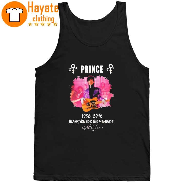 Prince 1958 – 2016 Thank You For The Memories T-Shirt Prince 1958 – 2016 Thank You For The Memories T-Shirt