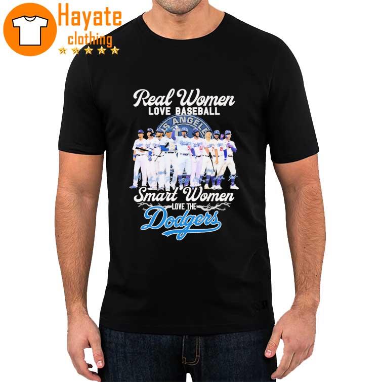 Real Women love Football Smart Women love the Los Angeles Dodgers signatures 2023 Shirt