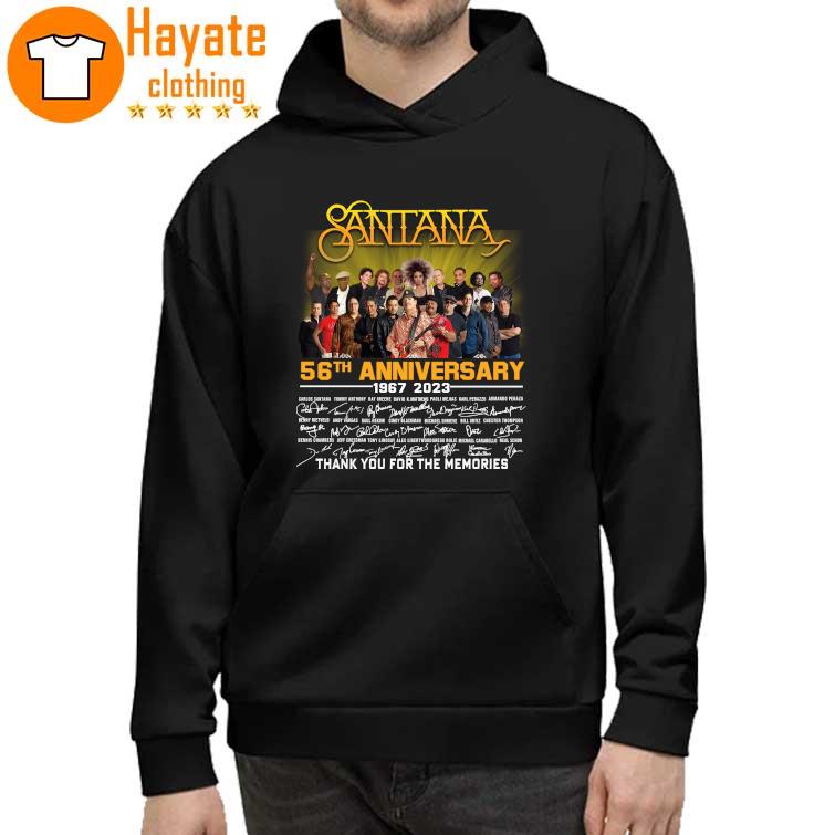 Santana 56th Anniversary 1967-2023 Thank You for the memories signatures Shirt