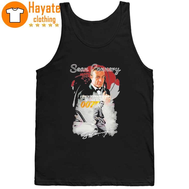Sean Connery In Memory Of October 31, 2020 007 Signature T-Shirt Sean Connery In Memory Of October 31, 2020 007 Signature T-Shirt
