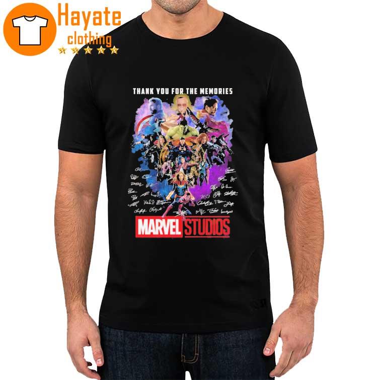 Thank You For The Memories Marvel Studios Signature T-Shirt