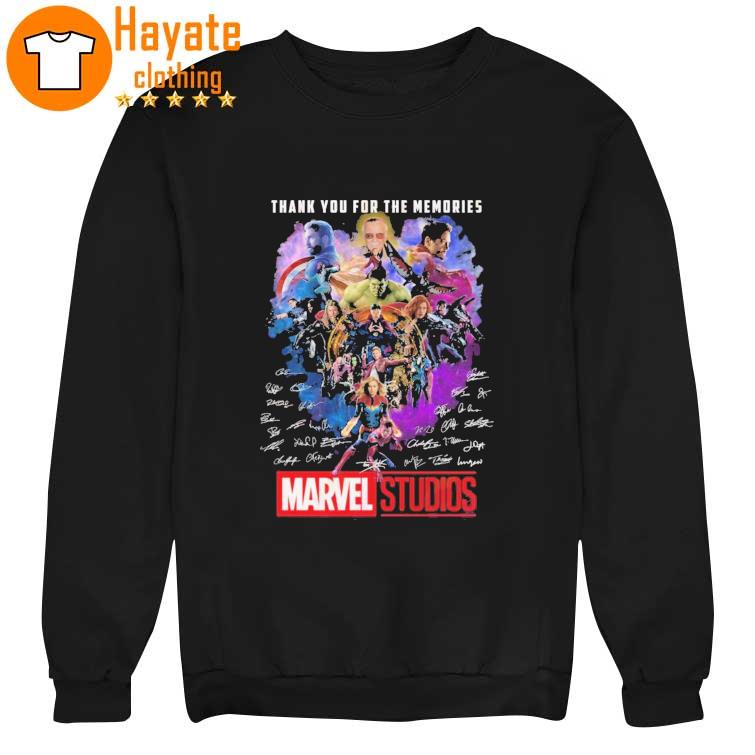 Thank You For The Memories Marvel Studios Signature T-Shirt Thank You For The Memories Marvel Studios Signature T-Shirt