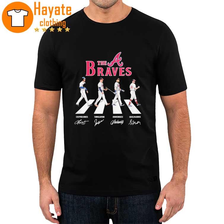 The Atlanta Braves Jones Glavine Smoltz and Maddux abbey road signatures 2023 Shirt