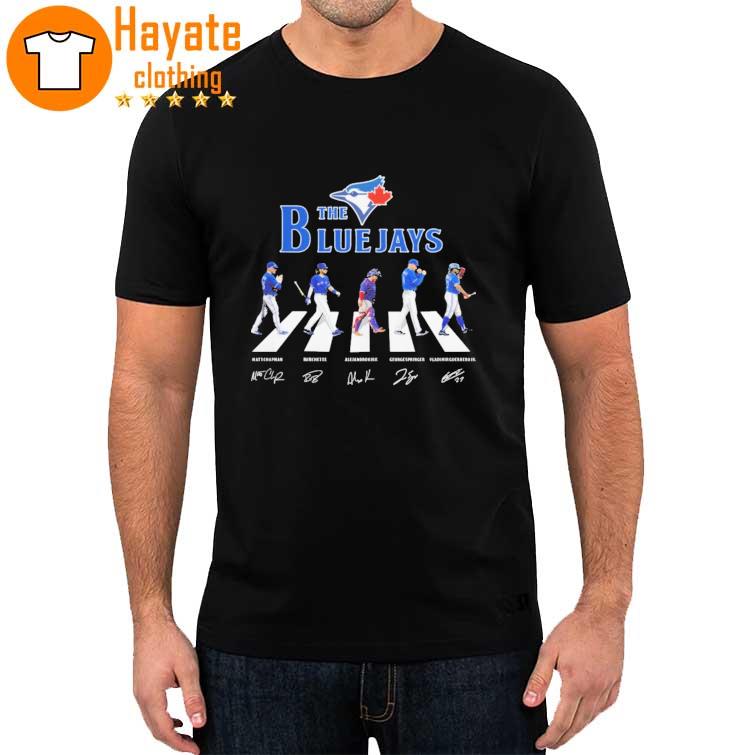 The Blue Jays Five Players Abbey road 2023 signatures Shirt