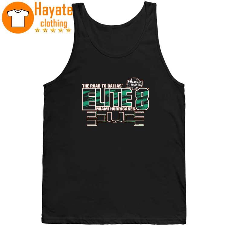 The road to Dallas Miami Hurricanes 2023 NCAA Women's Basketball Tournament March Elite Eight T-Shirt The road to Dallas Miami Hurricanes 2023 NCAA Women's Basketball Tournament March Elite Eight T-Shirt