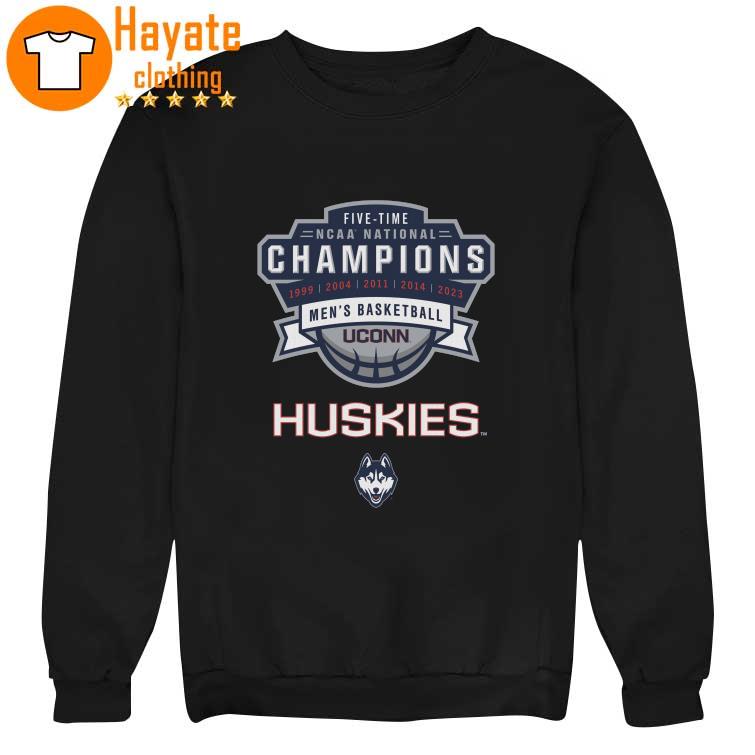 Uconn Huskies Five-Time NCAA National Champions Men's Basketball 2023 Shirt Uconn Huskies Five-Time NCAA National Champions Men's Basketball 2023 Shirt