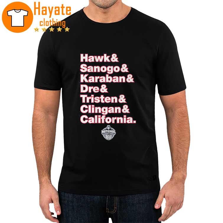 Uconn Huskies Hawk Sanogo Karaban Dre Tristen Clingan and California Shirt
