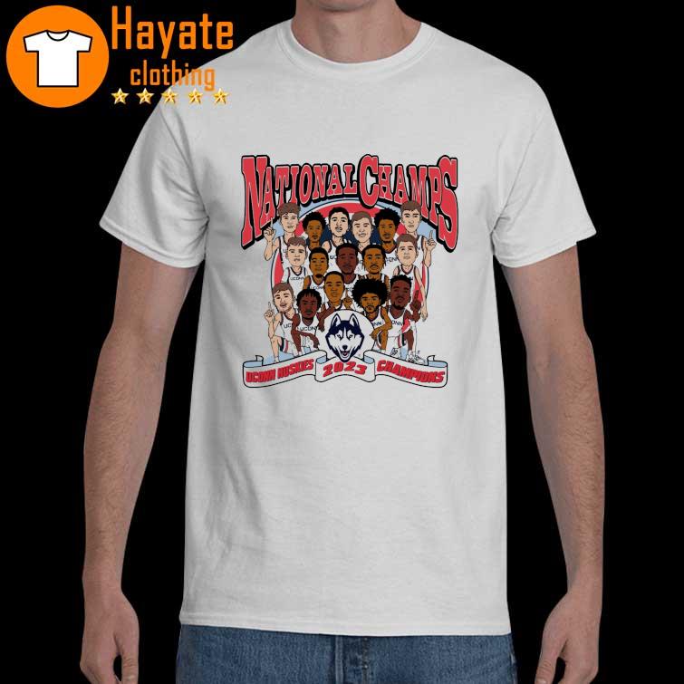 Uconn Huskies Team Players Champions 2023 NCAA FInal Four Shirt