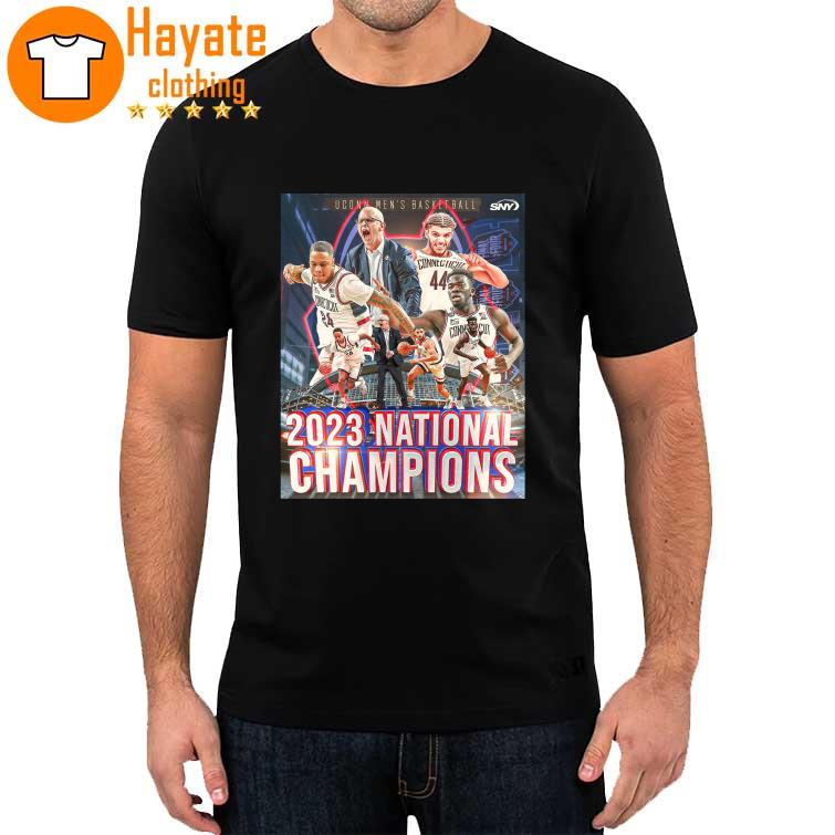 UConn men’s Basketball 2023 National Champions Poster Shirt