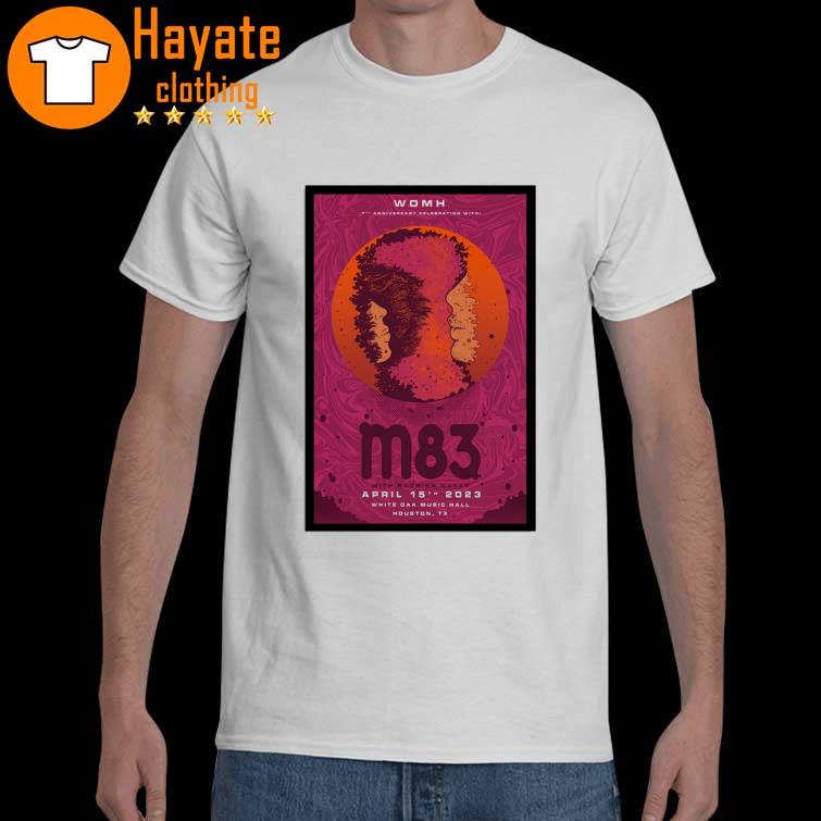 WOMH 7th Year Anniversary Celebration M83 2023 White Oak Music Hall Houston, TX Poster Shirt