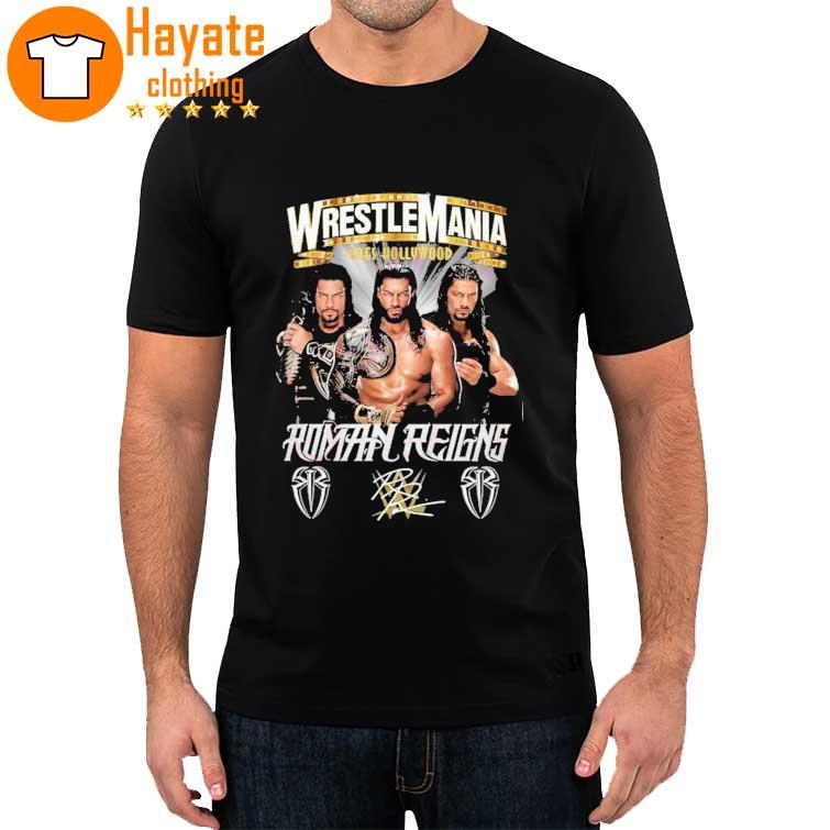 WrestleMania Goes Hollywood Roman Reigns Signature T-Shirt