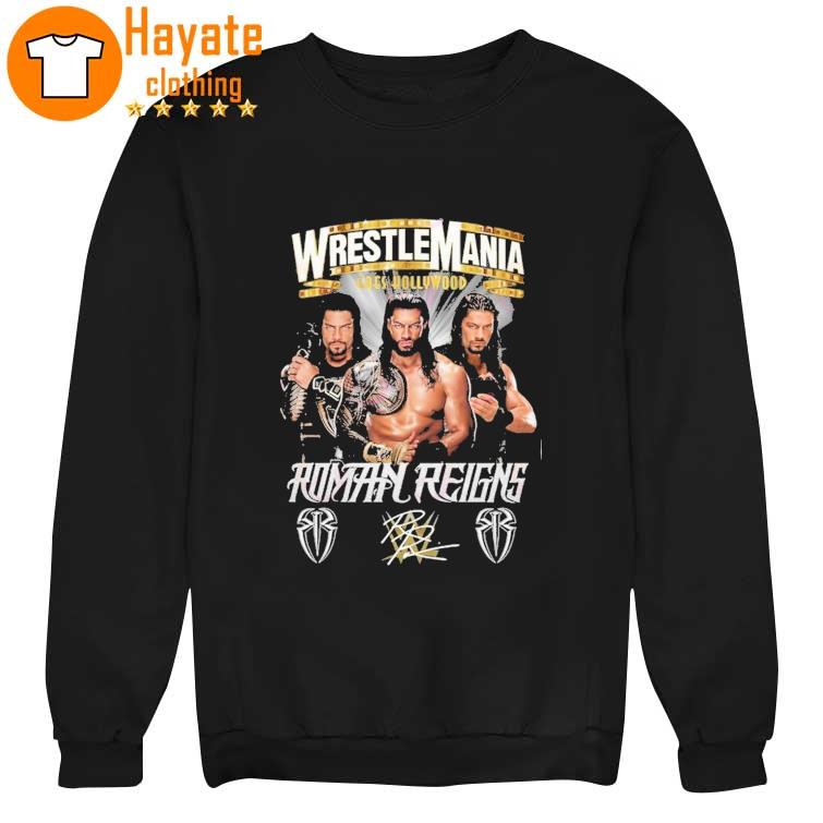 WrestleMania Goes Hollywood Roman Reigns Signature T-Shirt WrestleMania Goes Hollywood Roman Reigns Signature T-Shirt