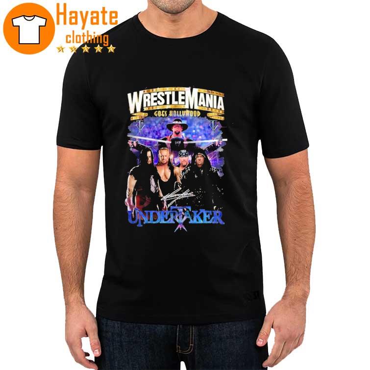 Wrestlemania Goes Hollywood Undertaker signature Shirt