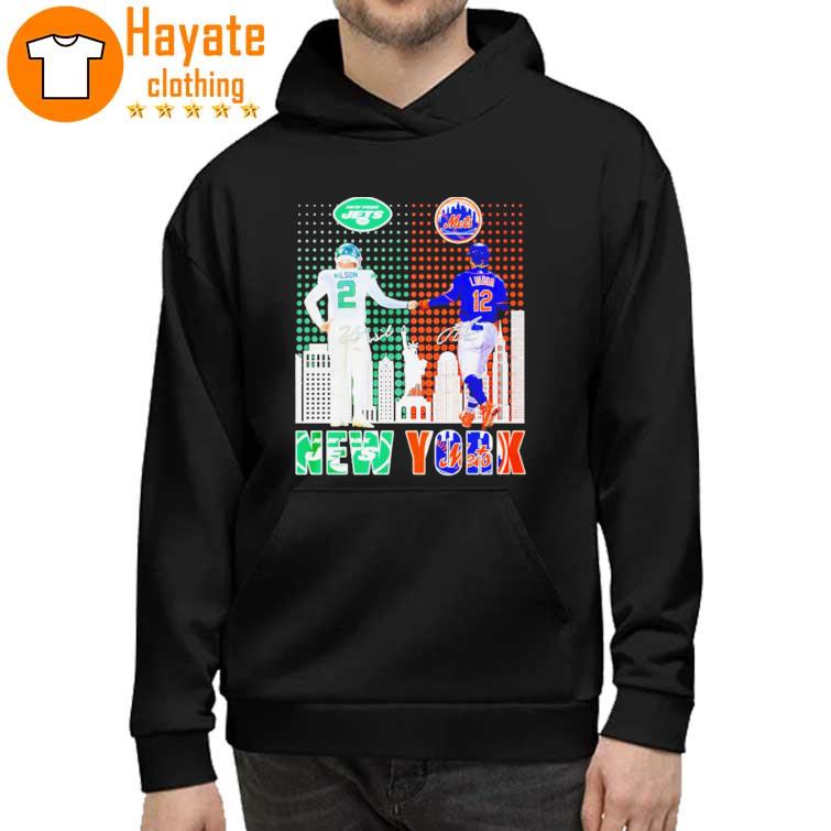 Zach Wilson New York Jets and Francisco Lindor New York Mets signature Shirt