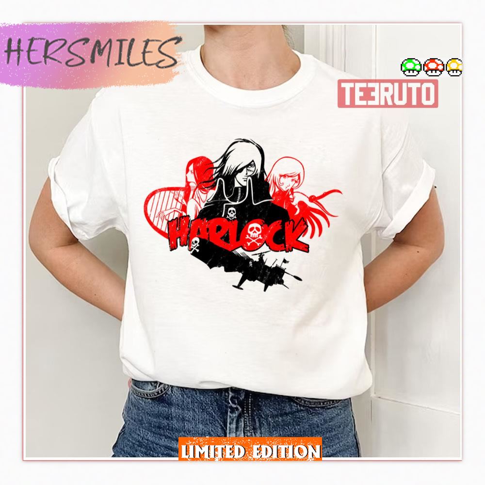 90s Manga Series Space Pirate Captain Harlock Shirt