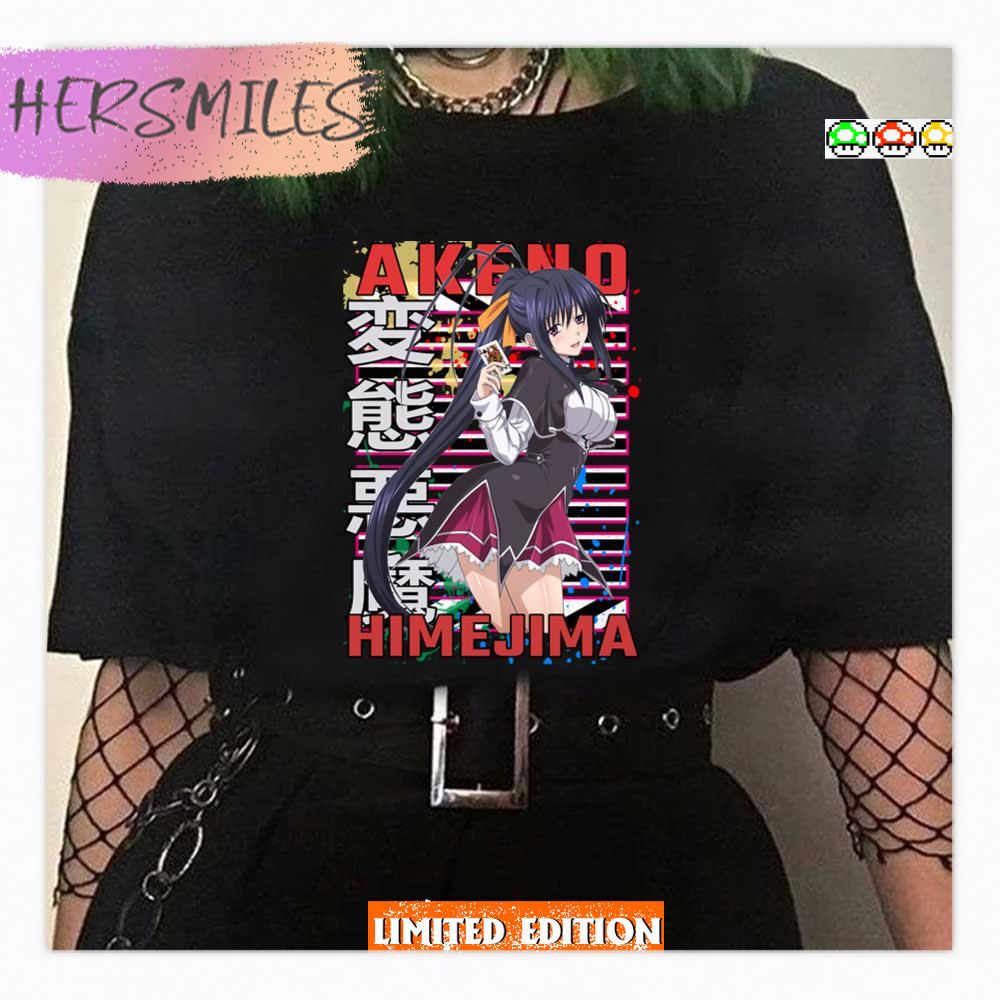 Akeno Himejima High School Dxd Dxd Urban Anime Manga Art Design Shirt Akeno Himejima High School Dxd Dxd Urban Anime Manga Art Design Shirt