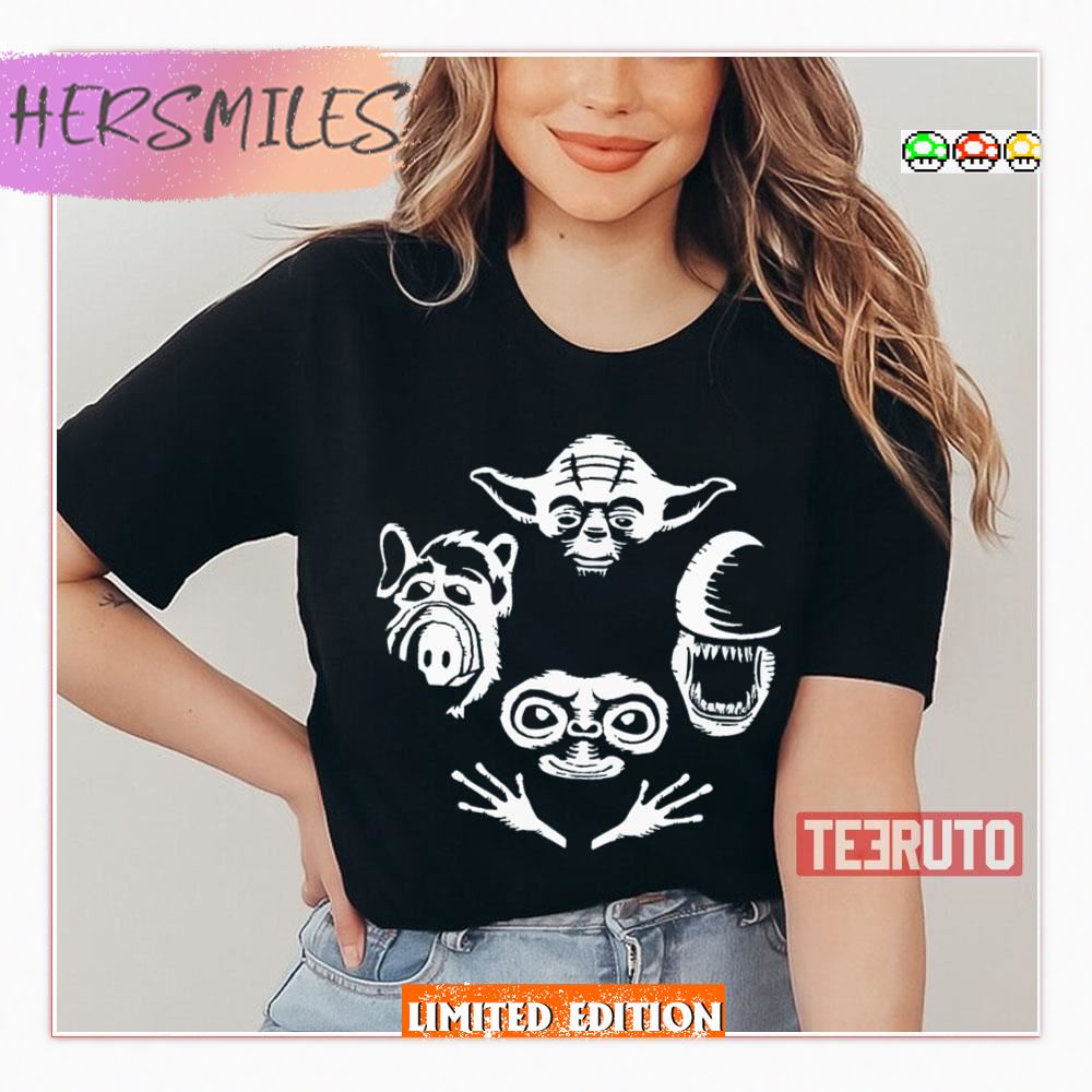 Alien Life Form Active White Art Alf Shirt