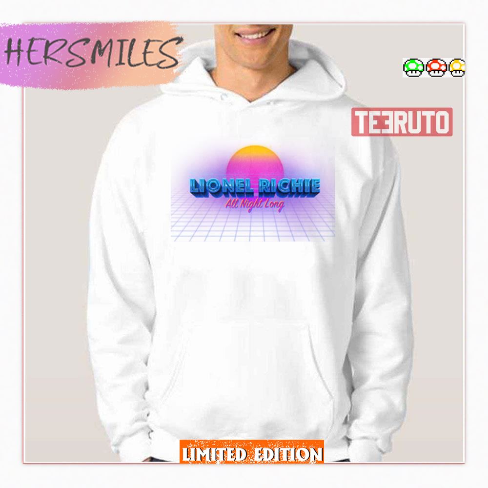 All Night Long Lionel Richie Sunset Vaporwave Style Shirt