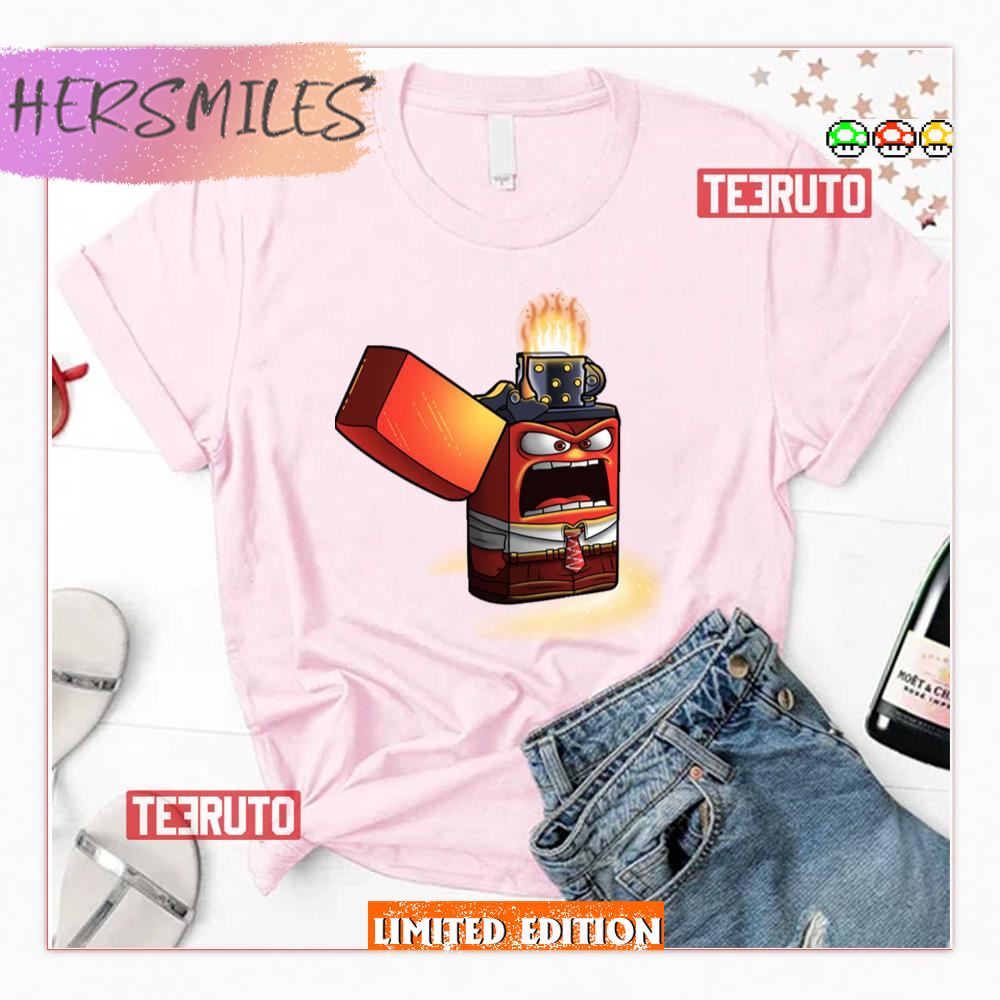 Angry Lighter Funny Art Inside Out Shirt