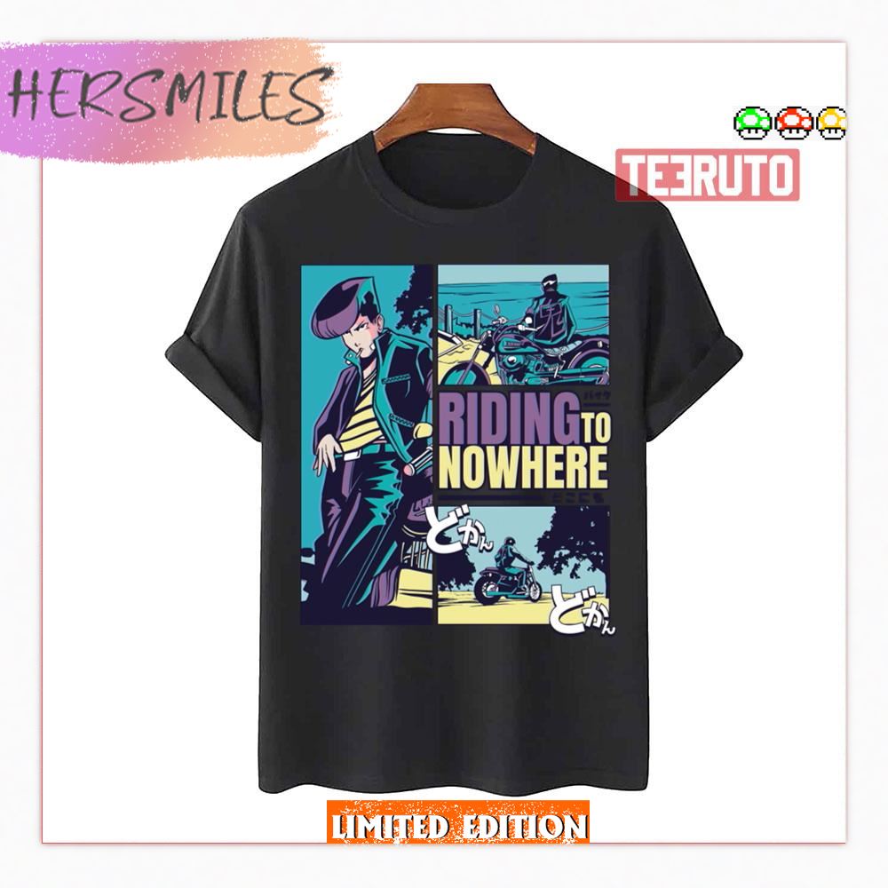 Anime Vaporwave Riding Nowhere Anime Bleach Shirt