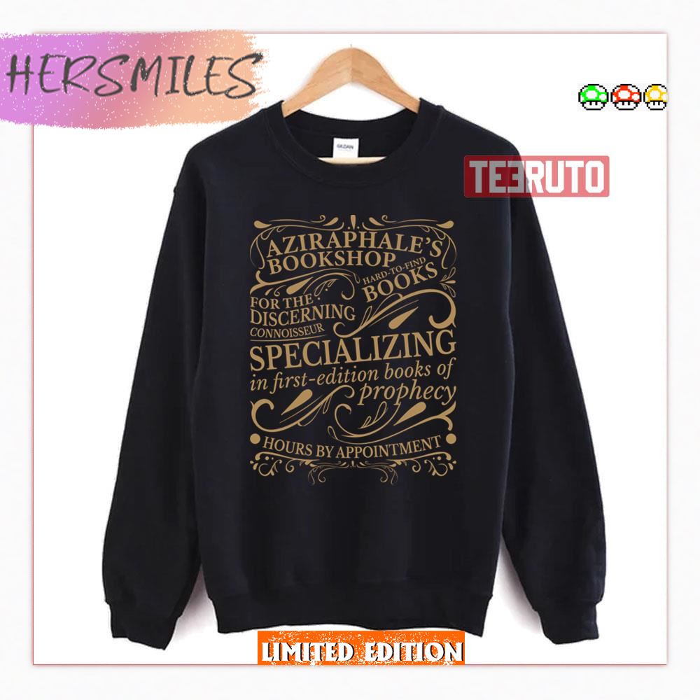 Aziraphale’s Bookshop Good Omens Sweatshirt