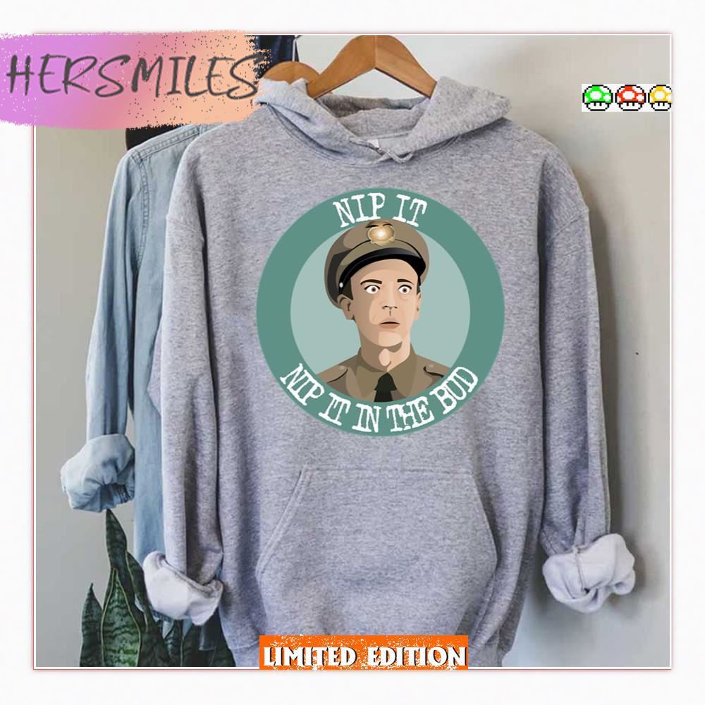 Barney Fife Round Logo Andy Griffith Hoodie