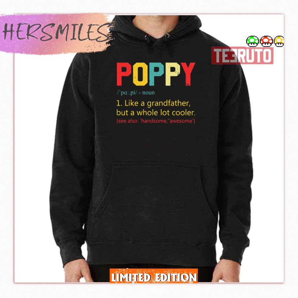 Best Poppy Definition Retro Father's Day Shirt Best Poppy Definition Retro Father's Day Shirt