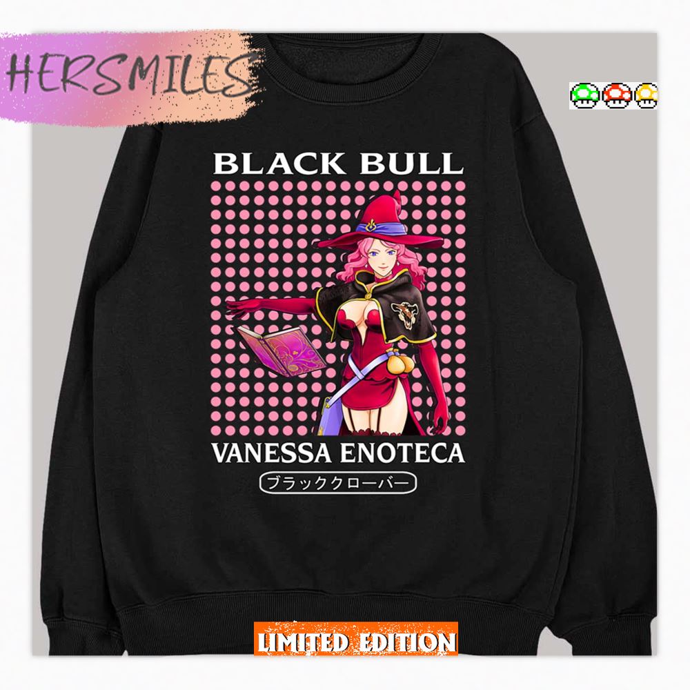 Black Bull Vanessa Enoteca Black Clover Japanese Anime Series Shirt