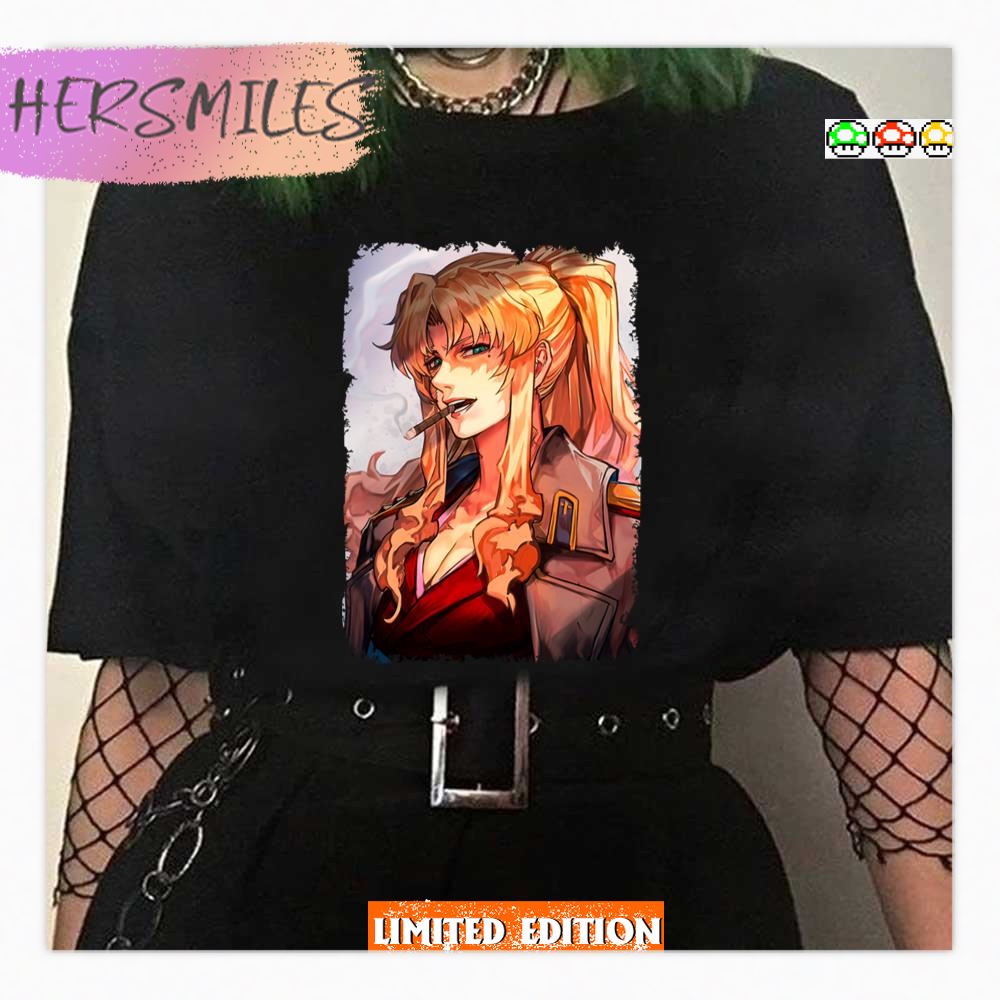 Black Lagoon Balalaika Smoking Girl Shirt Black Lagoon Balalaika Smoking Girl Shirt