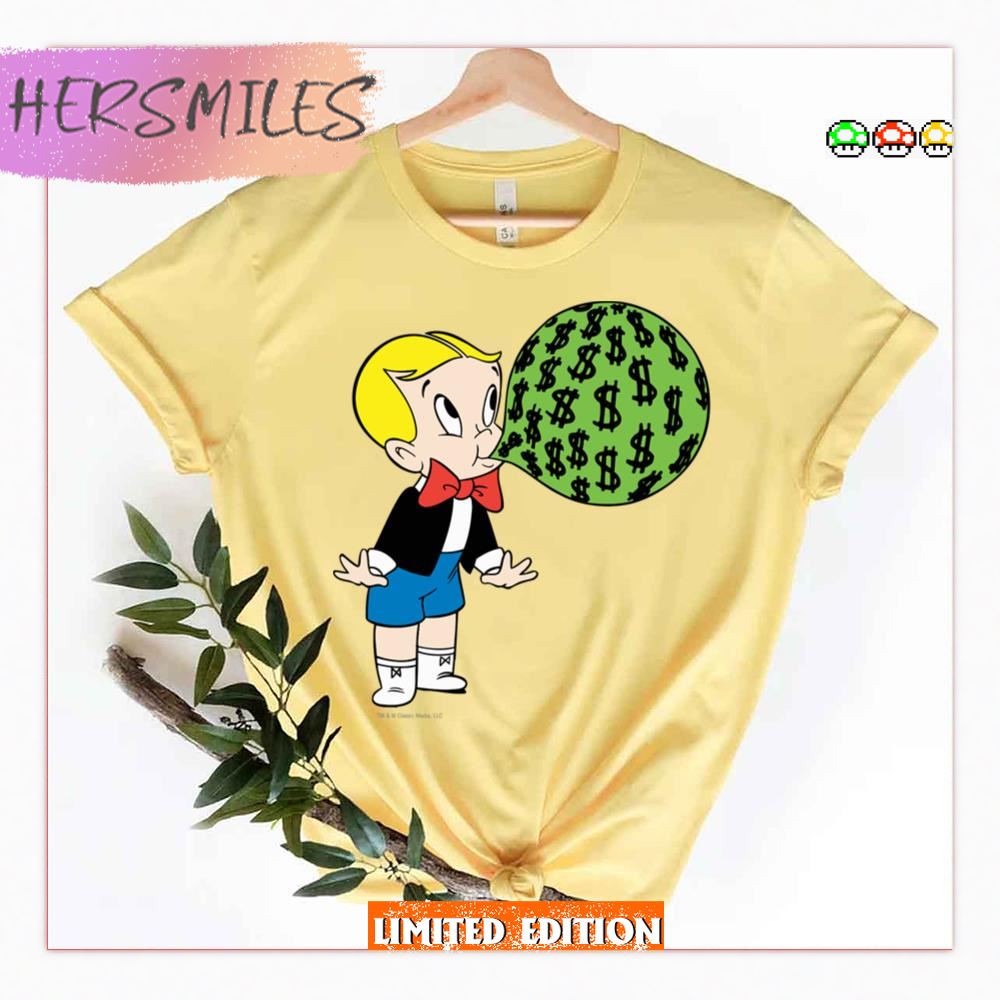 Blowing Bubble Color Richie Rich Shirt