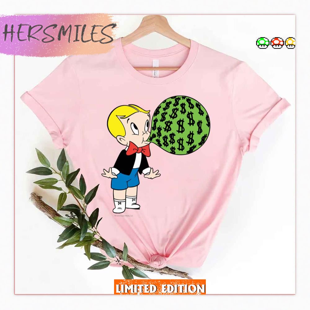 Blowing Bubble Color Richie Rich Shirt Blowing Bubble Color Richie Rich Shirt