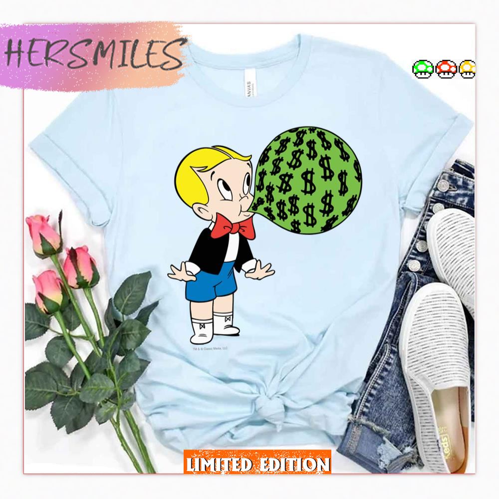 Blowing Bubble Color Richie Rich Shirt
