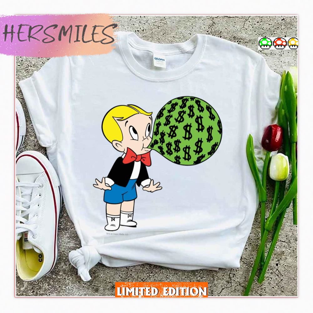 Blowing Bubble Color Richie Rich Shirt Blowing Bubble Color Richie Rich Shirt