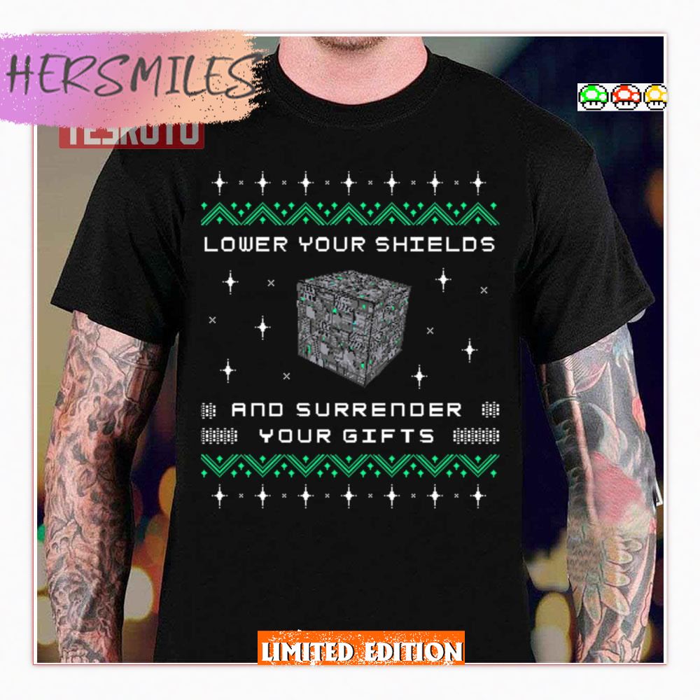 Borg Cube Funny Ugly Christmas Star Wars Shirt