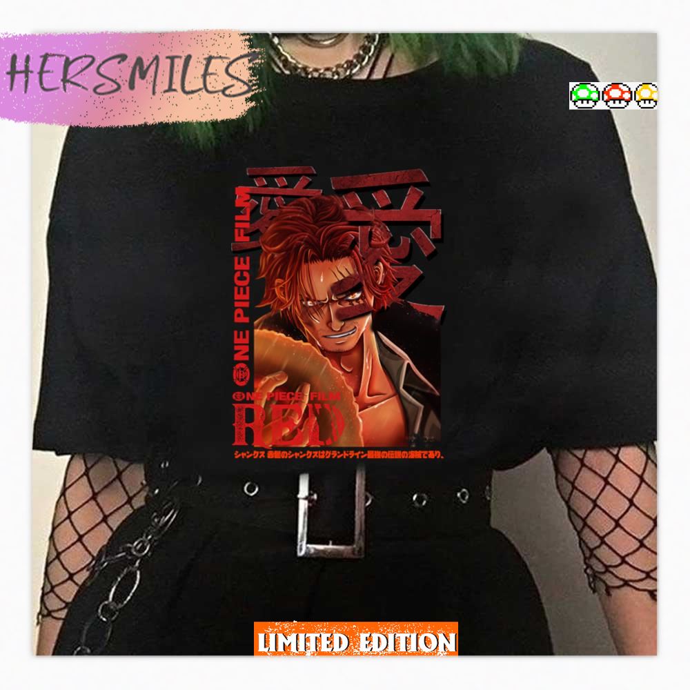 Capt Shanks One Piece Film Artwork Shirt Capt Shanks One Piece Film Artwork Shirt